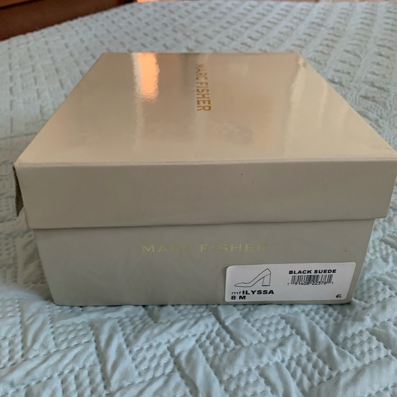 New Marc fisher ilyssa black suede heels - Picture 7 of 7